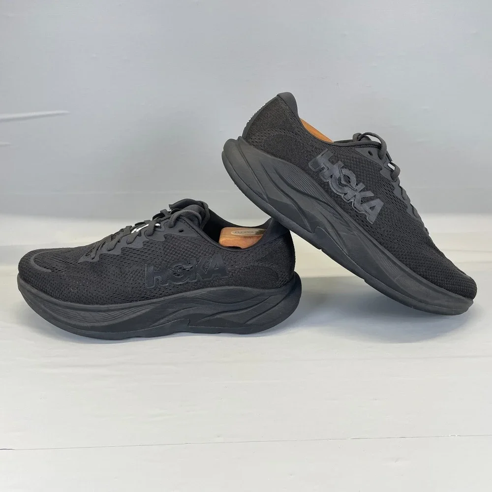 Hoka One One Rincon 4 Running Shoes Mens Size 11 D Black Mesh Athletic Sneakers